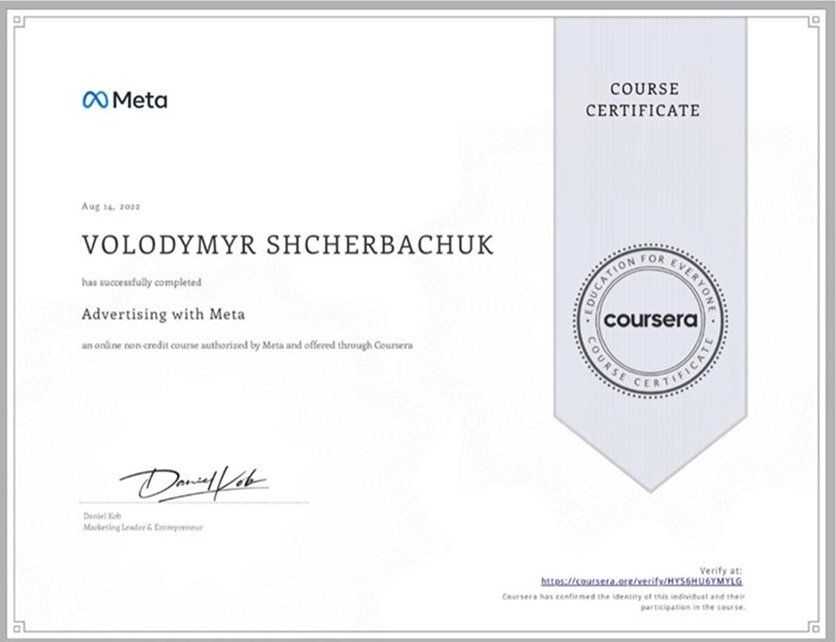 Advertising with Meta — Coursera